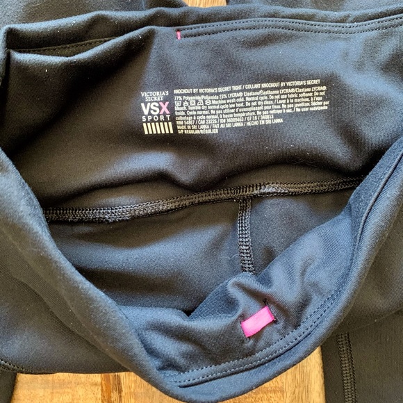 DONATED Victoria Secret Sport leggings Black - Picture 2 of 5